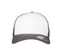 Flexfit Mesh Colored Front Unisex Kappe für Damen und Herren, Mehrfarbig (darkgrey/White), L/XL