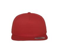 Flexfit Mütze Classic 5 Panel Snapback, red, one Size, 6007-00199-0050