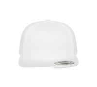 Flexfit Mütze Classic 5 Panel Snapback, White, one Size, 6007-00220-0050