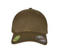 Flexfit Organic Cotton Cap Basecap Kappe Mütze Bio-Baumwolle Yupoong 6Panel Full 6277OC Burnt Olive (Oliv)