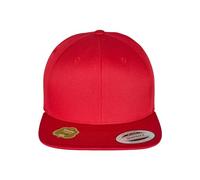 Flexfit Snapback Baseballcap aus Bio-Baumwolle – Unisex – Rot – Einheitsgröße