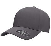 Flexfit Herren Delta Seamless Cap Baseballkappe, grau dunkel, S/M