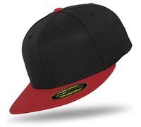 Flexfit Original Premium 210 Fitted Cap Kappe im Bundle mit UD Skull Bandana in vielen Farben