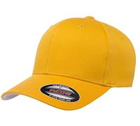 Flexfit Kappe Athletic Baseball Fitted – Passgenau für Herren, Gold, S/M