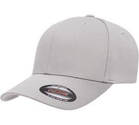 Flexfit Herren Baseballkappe Athletic – Tailliert, Silber, S/M