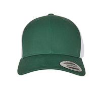 Flexfit Unisex Retro Trucker 2-Tone Baseballkappe, Evergreen/White, one Size