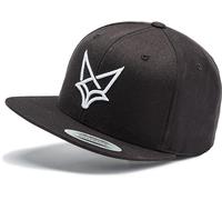 Flexfit Snapback Cap : Wüstenfuchs - 3D Stick - Kappi mit Fuchs Herren & Damen Baseball Cap Kappe Mütze Outdoor Wald-Tiere Wander (Black/Black)