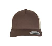 Flexfit Trucker-Kappe 5-Panel Retro zweifarbig Einheitsgröße Mustang/Beige