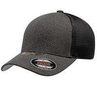 Flexfit Melange Unipanel Trucker Cap, Dunkelgrau / Schwarz, L/XL