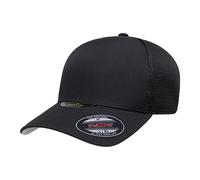 Flexfit Melange Unipanel Trucker Cap, Schwarz, S/M