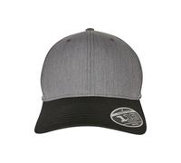 Flexfit Baseballkappe 110 Melange Mix Cap Unisex Dunkelgrau/Schwarz One Size