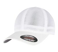 Flexfit Unisex 360-FLEXFIT 360 OMNIMESH Cap Baseballkappe, White, S/M