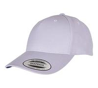 Flexfit Unisex 5-Panel Premium Curved Visor Snapback Cap Baseballkappe, Light Purple, one Size