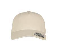 Flexfit Unisex 5-Panel Premium Curved Visor Snapback Cap Baseballkappe, Stone, one Size