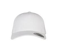Flexfit YP Classics 5-Panel Premium Curved Visor Snapback Cap White