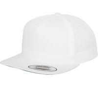 Flexfit Classic 5 Panel Snapback Cap white