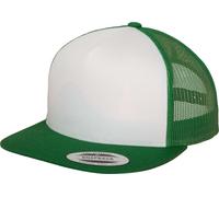 moderne Flexfit Unisex Cap Mesh 205 g/m² Grün/Weiß