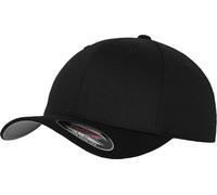 FLEXFIT Unisex 6-Panel Flexfit Wooly Combed Kappe Klassische Cap 6277 black S/M