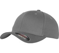 FLEXFIT Unisex 6-Panel Flexfit Wooly Combed Kappe Klassische Cap 6277 grey XXL
