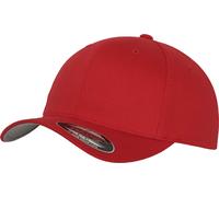 FLEXFIT Unisex 6-Panel Flexfit Wooly Combed Kappe Klassische Cap 6277 red XXL