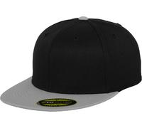 Flexfit Erwachsene Mütze Premium 210 Fitted 2-Tone, Blk/Gry, S/M, 6210T