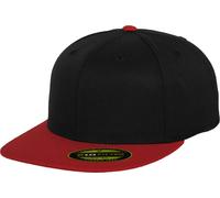 Flexfit Premium 210 Fitted 2-Tone Cap black / red S/M