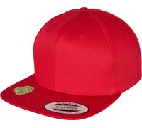FLEXFIT Unisex 6-Panel Snapback Bio Kappe Klassische Cap 6089OC red one size