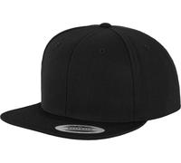 FLEXFIT Unisex 6-Panel Snapback Kappe Flache Cap 6089M black/black one size