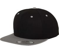 FLEXFIT Unisex 6-Panel Snapback Kappe Flache Cap 6089MT black/silver one size