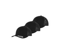 Flexfit Unisex 6606B-Retro Trucker 3-Pack Baseball Cap, Black+Black+Black, one Size