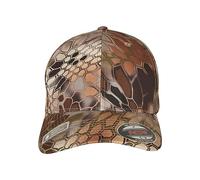 Flexfit Kappe Kryptek Highlander Frauen L/XL Braun 100% Polyester