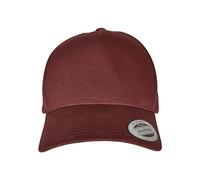 Flexfit Unisex Baseball Kappe 5-Panel Curved Classic Snapback Burgundy one Size