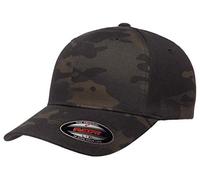 Flexfit Unisex Cap Baseballkappe, Multicam Schwarz, S-M
