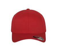 Flexfit Unisex Cap Wooly Combed, Unisex Baseballkappe, Kids, red