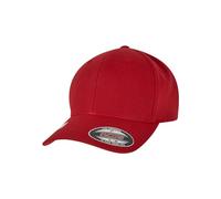 Flexfit Baseballkappe 6277WR Wooly Combed Wasserabweisend Unisex Rot L/XL