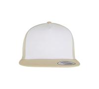 Flexfit Trucker-Cap Classics Classic Trucker Unisex Gold/Weiß/Beige Einheitsgröße