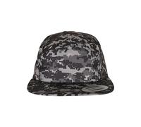 Flexfit Unisex Digital Camo Jockey Cap Baseballkappe, Black, one Size, Schwarz, Einheitsgröße