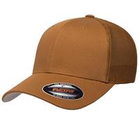Flexfit Unisex-Erwachsene Mesh Fitted Trucker-Mütze, Schwarz, Einheitsgröße
