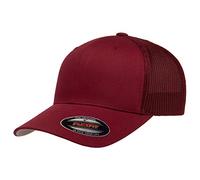 Flexfit Unisex-Erwachsene Trucker Mesh Fitted Cap Verschluss, Cranberry, Einheitsgröße