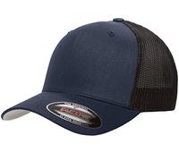 Flexfit Unisex-Erwachsene Trucker Mesh Fitted Cap Baseballkappe, Marineblau, Einheitsgröße