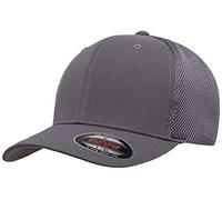 Flexfit Unisex-Erwachsene Ultrafibre Airmesh Fitted Trucker-Mütze, grau dunkel, L/XL