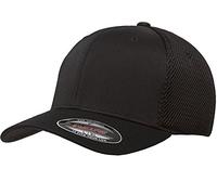 Flexfit Unisex-Erwachsene Ultrafibre Airmesh Fitted Trucker-Mütze, Schwarz, L/XL