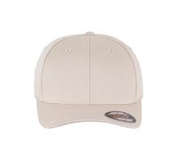 Flexfit Kappe Wooly Combed – silberne Schirmunterseite – Beige Gr. L/XL