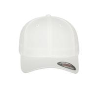 Flexfit Cap Wooly Combed Unisex 6-Panel silberne Schirmunterseite Weiß S/M