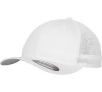 Flexfit Unisex Mesh Trucker Mütze, Weiß,S/M