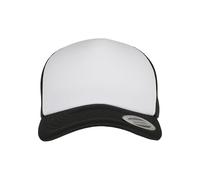 Flexfit YP ClassicsÂ® Curved Foam Trucker Cap â€“ White Front Männer in Gr. ONE_SIZE in Schwarz