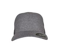 Flexfit Unisex Delta Carbon Cap - 2 Tone Baseballkappe, Melange Blue/Melange Charcoal, L/XL
