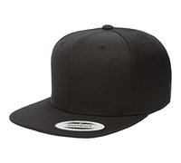 Flexfit Unisex Klassisk snapback cap Kappe, Schwarz, Kids EU