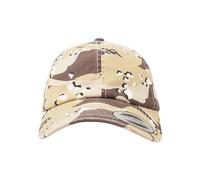 Brandit Low Profile Camo Washed Cap 6 F desert, Baumwolle