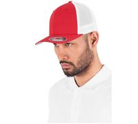 Flexfit Unisex Mesh Trucker 2-Tone red/wht, one Size